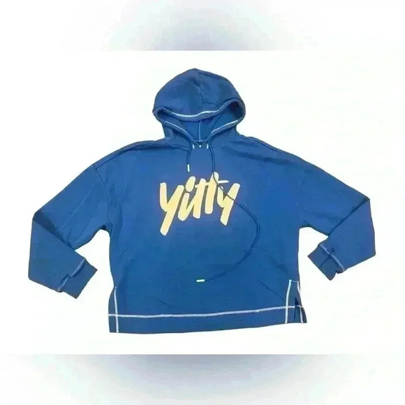 Yitty x Fabletics Major Label EP Hoodie Womens in Cobalt Blue Size Large - Picture 2 of 9